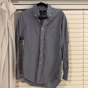 Vineyard Vines Blue and White Checkered Shirt